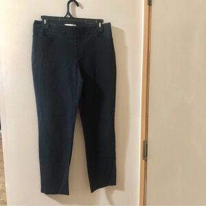 Talbots Women's Petite Navy Blue Slim Ankle Pants Size 8P Office Casual Wear